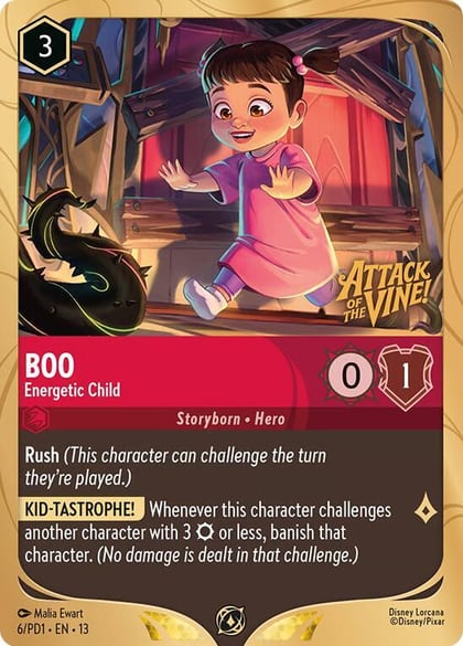 Boo - Energetic Child, Disney Lorcana Promo Cards 6