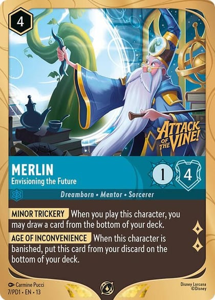 Merlin - Envisioning the Future, Disney Lorcana Promo Cards 7