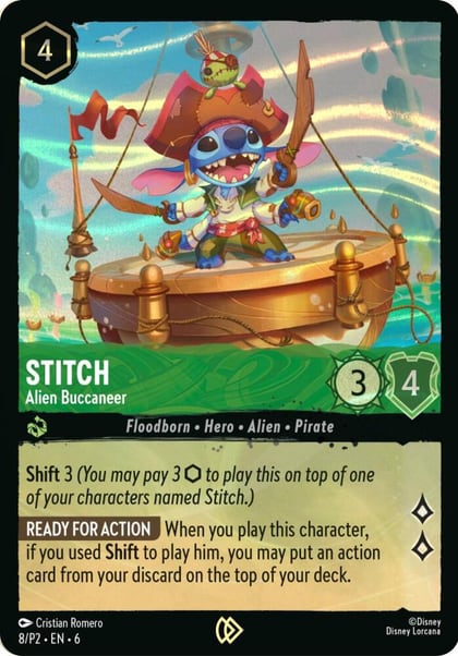 Stitch - Alien Buccaneer (Stitch Collector's Gift Set Promo), Disney Lorcana Promo Cards 8