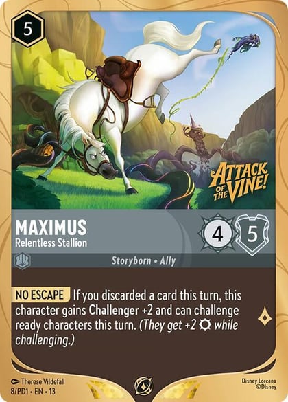 Maximus - Relentless Stallion, Disney Lorcana Promo Cards 8