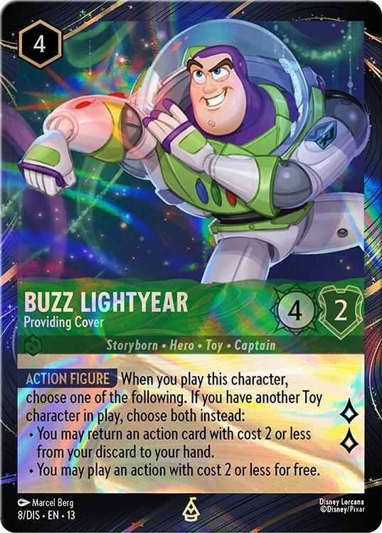 Buzz Lightyear - Providing Cover (Magical Places Promo), Disney Lorcana Promo Cards 8