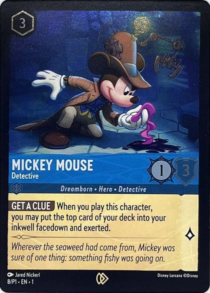 Mickey Mouse - Detective, Disney Lorcana Promo Cards 8