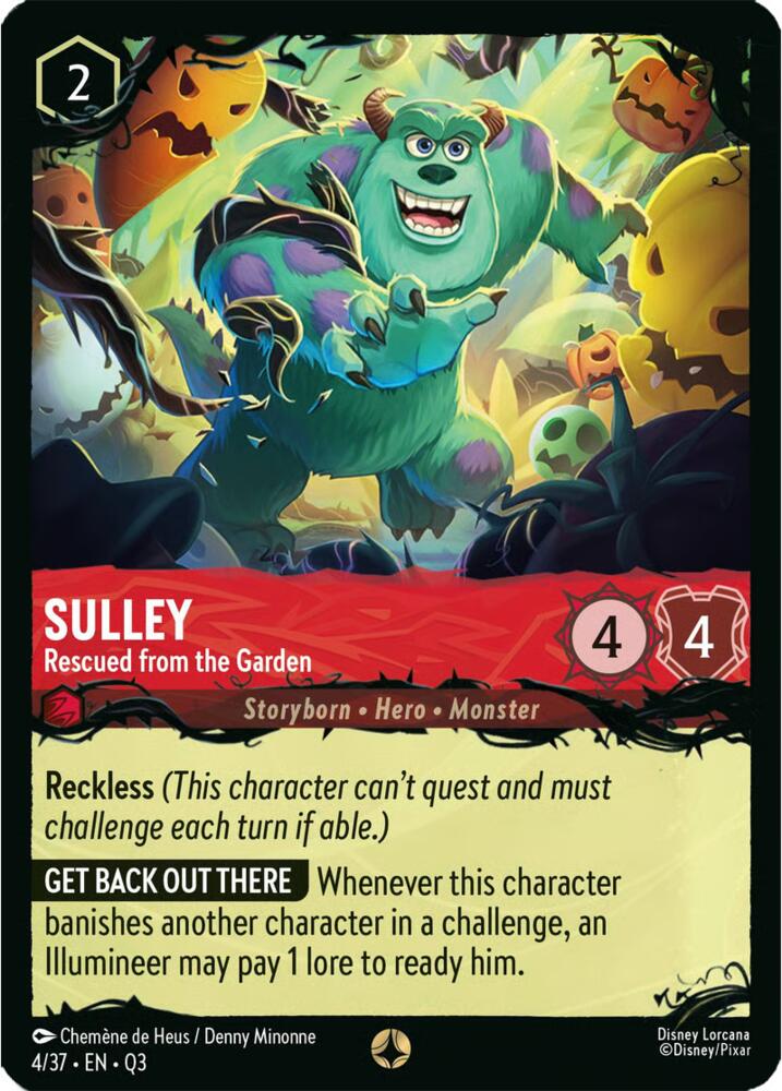 Sulley - Rescued from the Garden, Illumineer's Quest: The Great Hunny Rescue 4/37