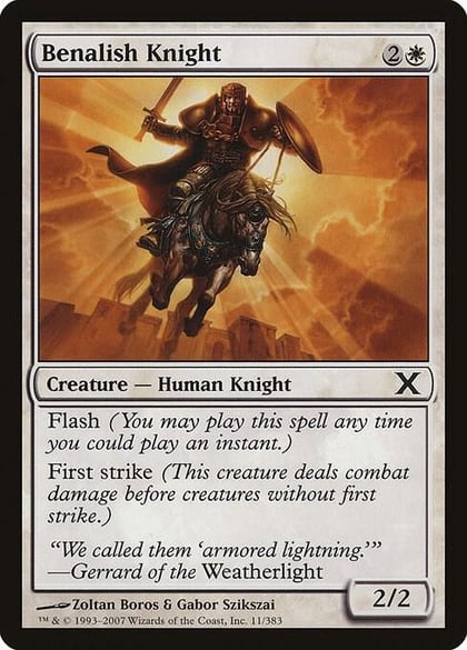 Benalish Knight, 10th Edition 11
