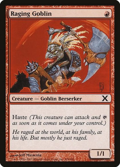 Raging Goblin, 10th Edition 224