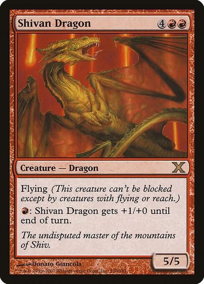 Shivan Dragon, 10th Edition 230