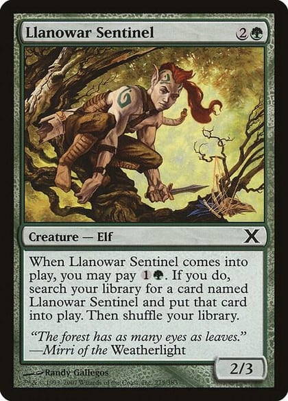 Llanowar Sentinel, 10th Edition 275