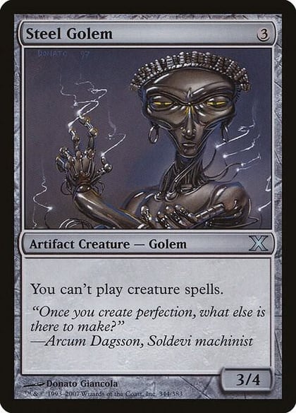 Steel Golem, 10th Edition 344