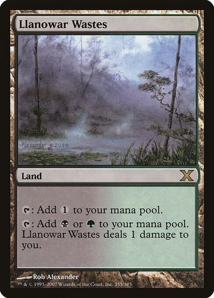 Llanowar Wastes, 10th Edition 355