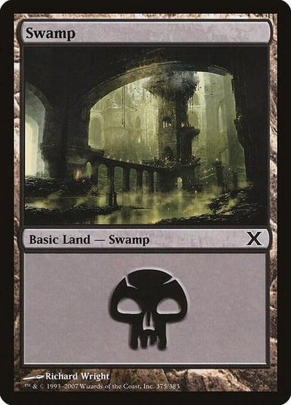Swamp (375), 10th Edition 375