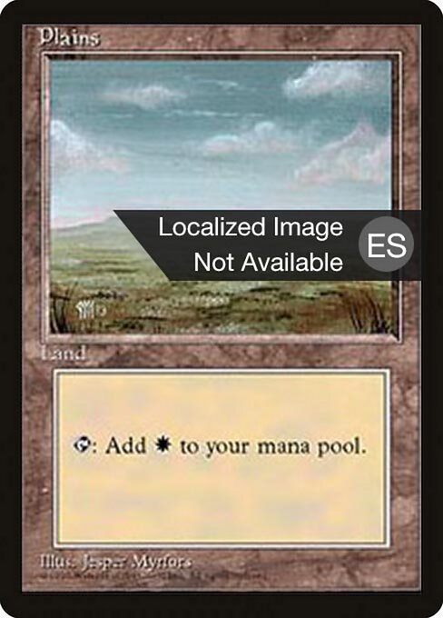 Plains (C), Fourth Edition (Foreign Black Border) 186