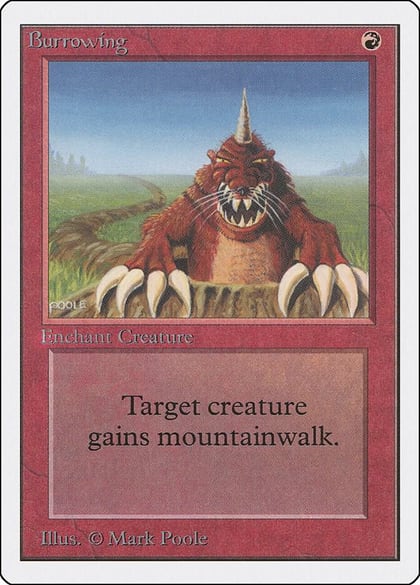 Burrowing, Unlimited Edition #8998