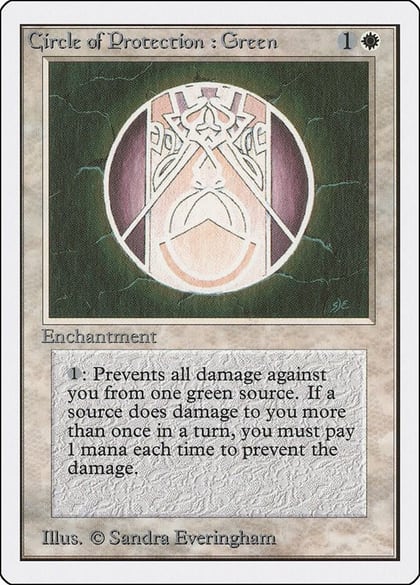 Circle of Protection: Green, Unlimited Edition #9007