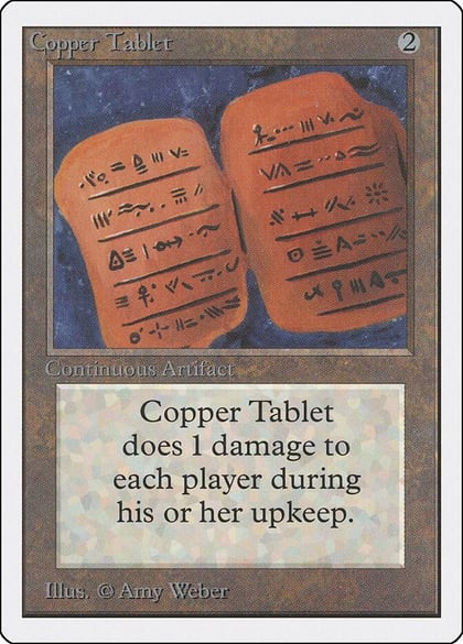 Copper Tablet, Unlimited Edition #9018
