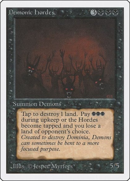Demonic Hordes, Unlimited Edition #9033