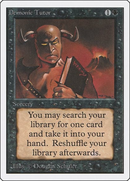 Demonic Tutor, Unlimited Edition #9034