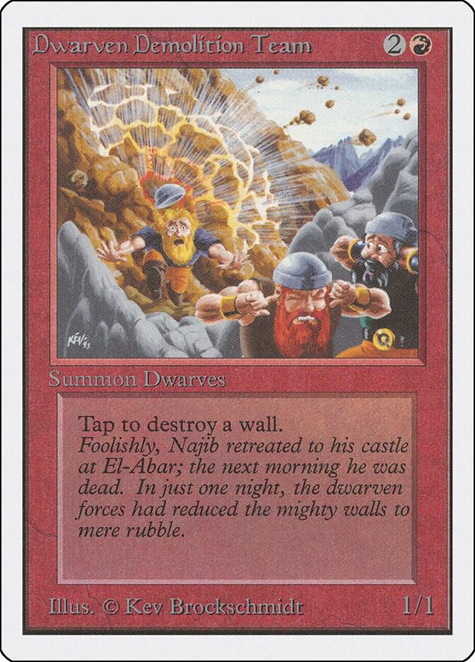 Dwarven Demolition Team, Unlimited Edition #9043