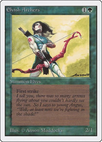 Elvish Archers, Unlimited Edition #9048
