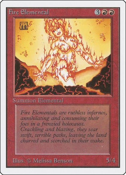 Fire Elemental, Unlimited Edition #9055