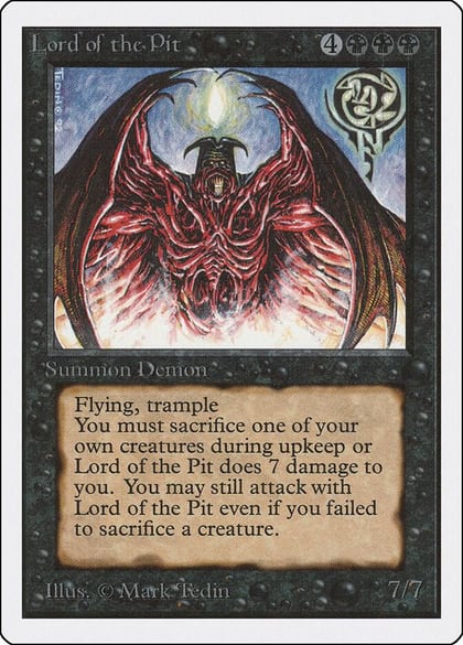 Lord of the Pit, Unlimited Edition #9127