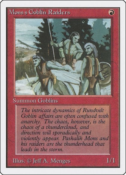 Mons's Goblin Raiders, Unlimited Edition #9139