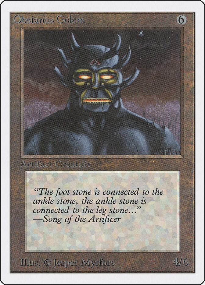 Obsianus Golem, Unlimited Edition #9154