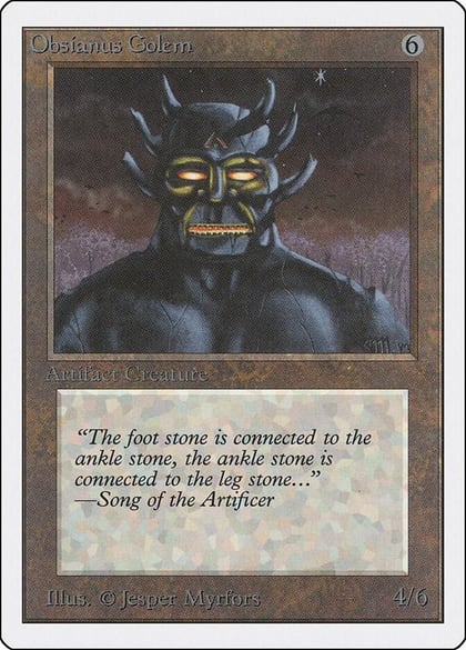 Obsianus Golem, Unlimited Edition #9154
