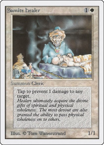 Samite Healer, Unlimited Edition #9191