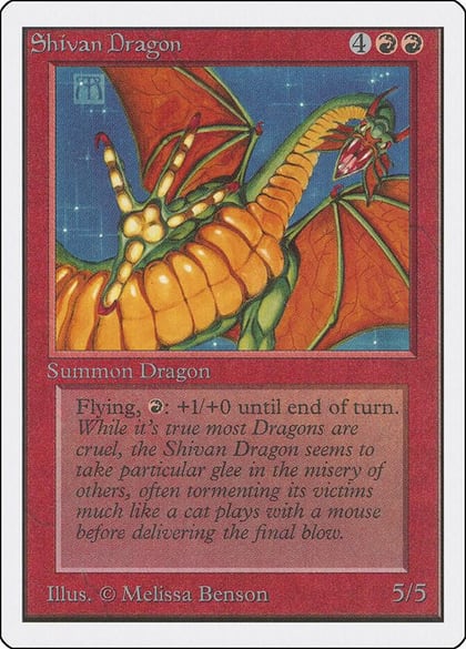 Shivan Dragon, Unlimited Edition #9204