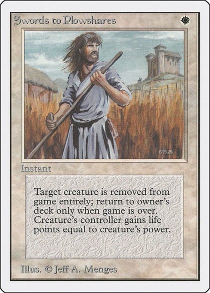 Swords to Plowshares, Unlimited Edition #9222