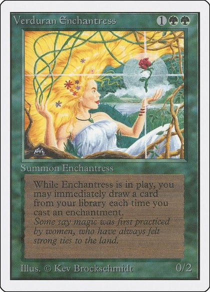 Verduran Enchantress, Unlimited Edition #9244