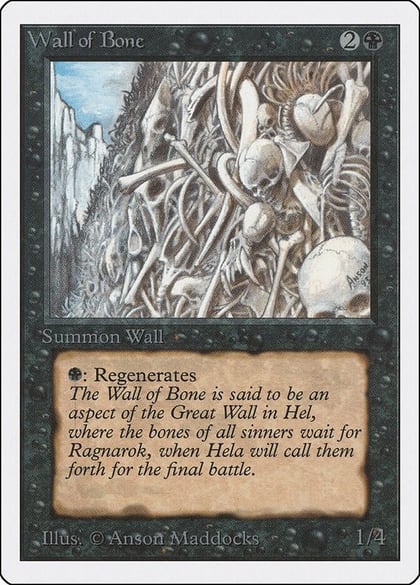 Wall of Bone, Unlimited Edition #9250