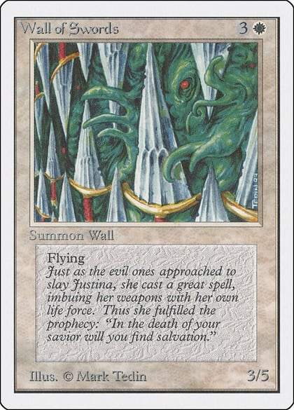Wall of Swords, Unlimited Edition #9255
