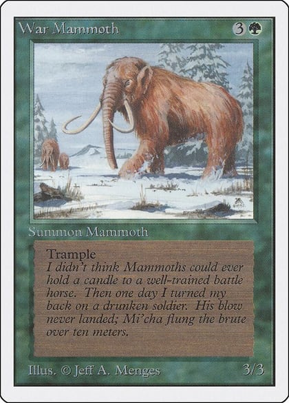 War Mammoth, Unlimited Edition #9259