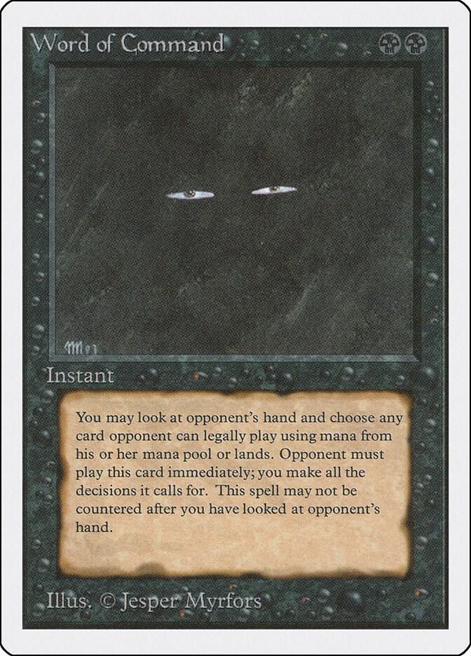 Word of Command, Unlimited Edition #9271