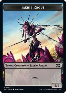 Faerie Rogue // Vampire Double-Sided Token, Double Masters 2022 11 // 9