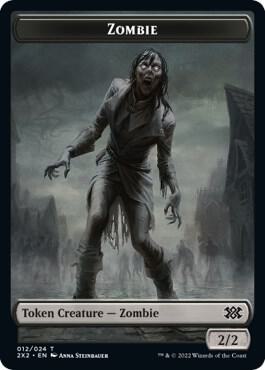 Zombie // Soldier Double-Sided Token, Double Masters 2022 12 // 7