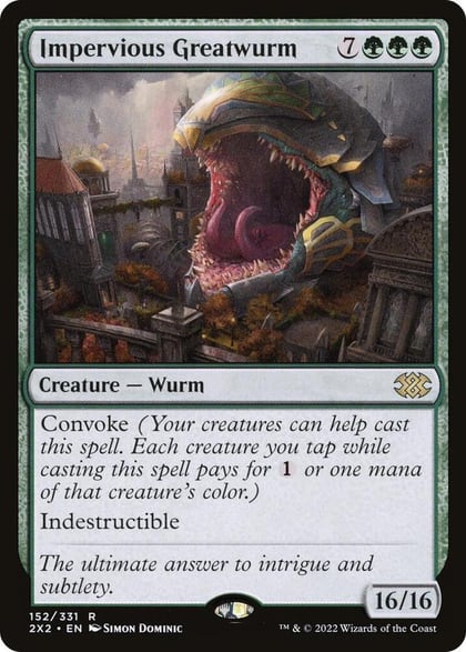 Impervious Greatwurm, Double Masters 2022 152