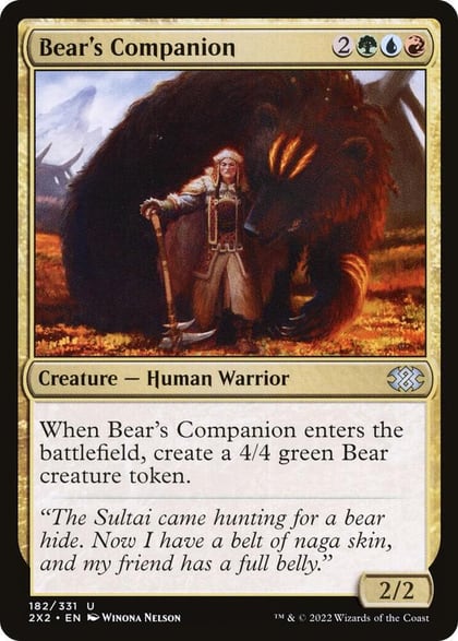 Bear's Companion, Double Masters 2022 182