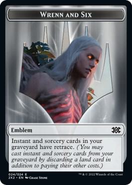 Emblem - Wrenn and Six // Spirit (008) Double-Sided Token, Double Masters 2022 24 // 8