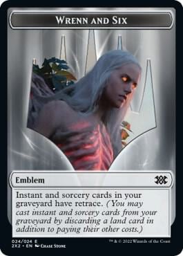 Emblem - Wrenn and Six // Spirit (008) Double-Sided Token, Double Masters 2022 24 // 8