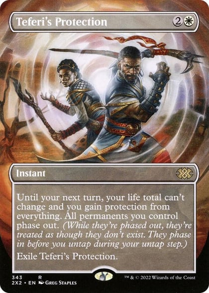 Teferi's Protection (Borderless), Double Masters 2022 343