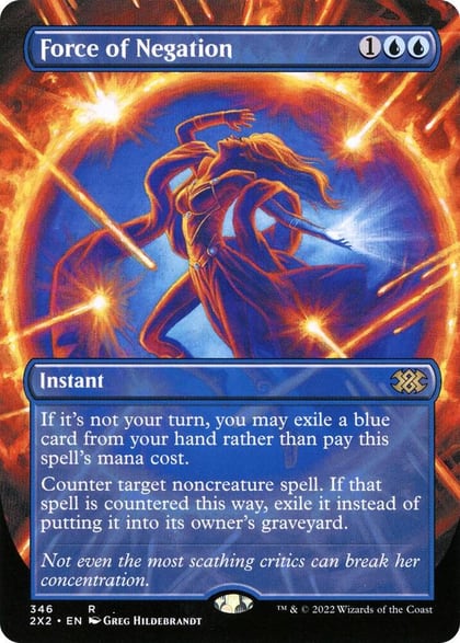 Force of Negation (Borderless), Double Masters 2022 346