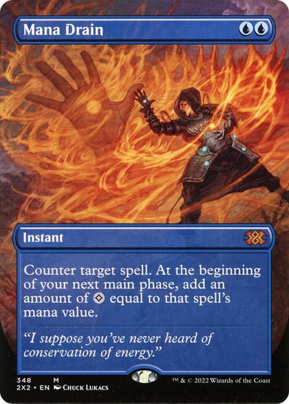 Mana Drain (Borderless), Double Masters 2022 348