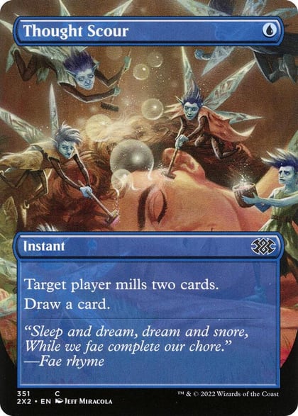 Thought Scour (Borderless), Double Masters 2022 351