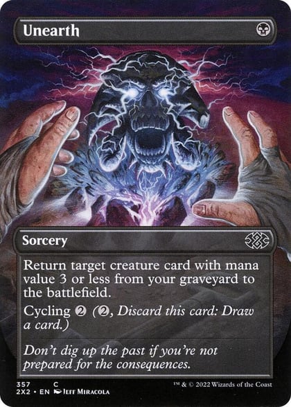 Unearth (Borderless), Double Masters 2022 357