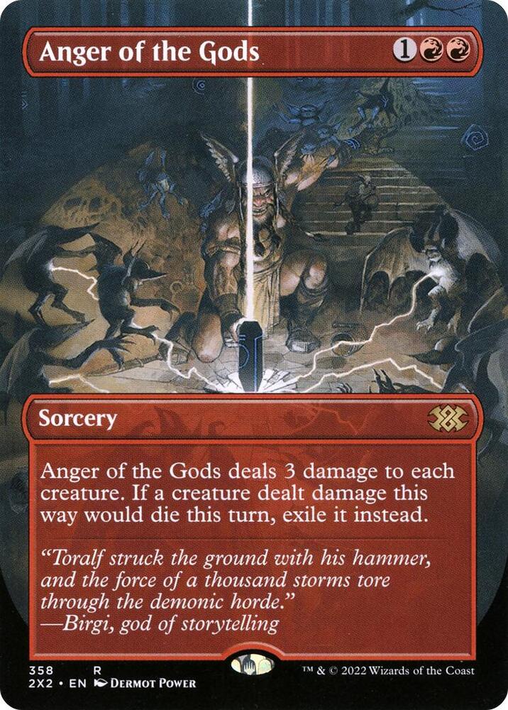 Anger of the Gods (Borderless), Double Masters 2022 358