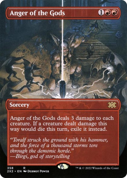Anger of the Gods (Borderless), Double Masters 2022 358