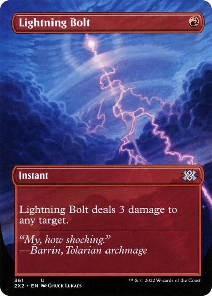Lightning Bolt (Borderless), Double Masters 2022 361