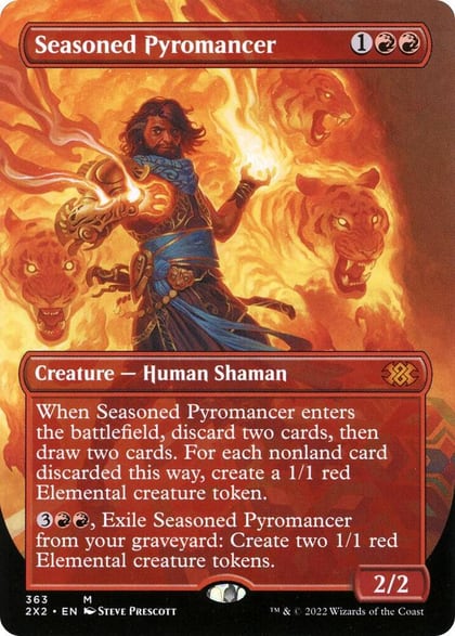 Seasoned Pyromancer (Borderless), Double Masters 2022 363